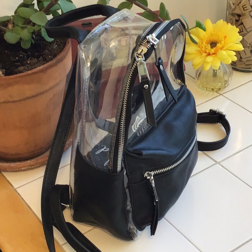 Partial See-Thru Vinyl Backpack (#13) - Picture 2 of 7